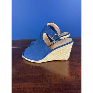 Apt 9 Espadrilles Blue Saude Peep Toe Heels